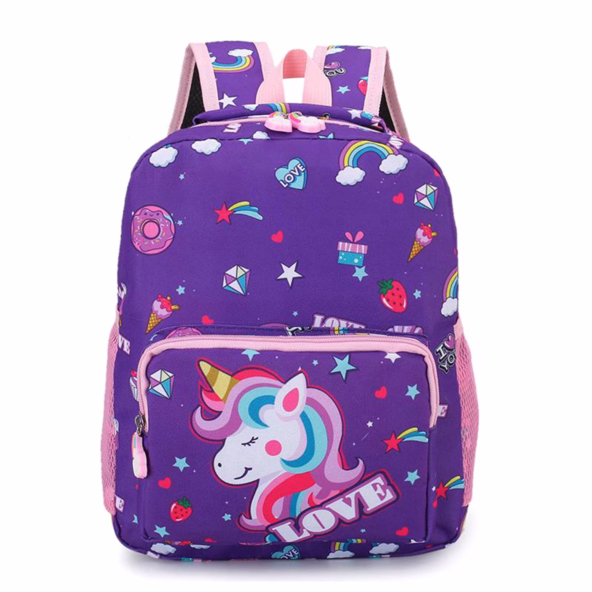 Kids Cartoon Backpack - Purple Kids Cartoon Backpack - Purple